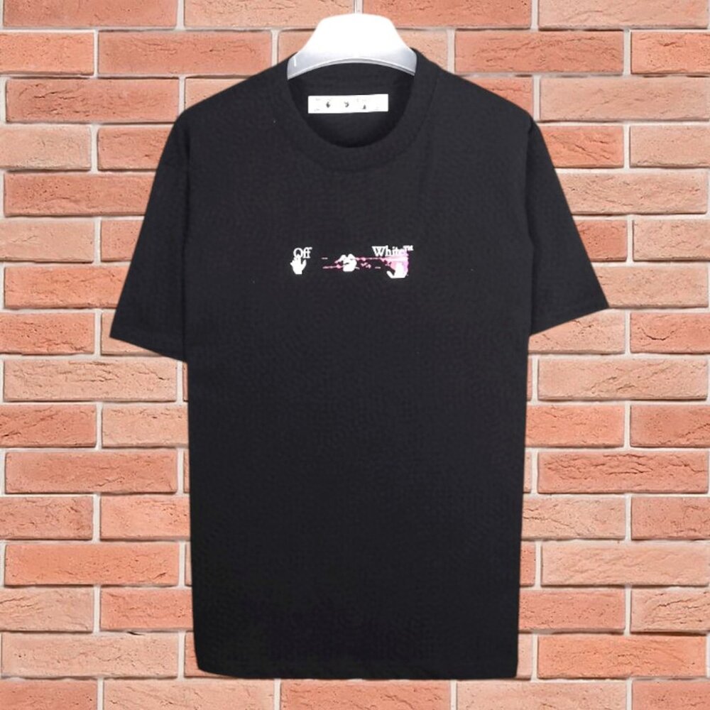 Off-White Crew Neck Short Sleeve Black
